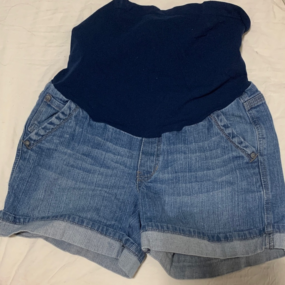 Motherhood Maternity Blue Jean Shorts